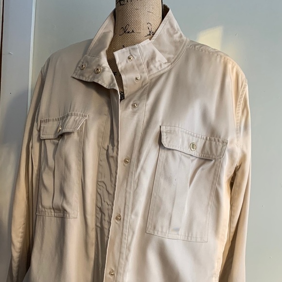 Tommy Hilfiger brown beige jacket size OX - Picture 4 of 11